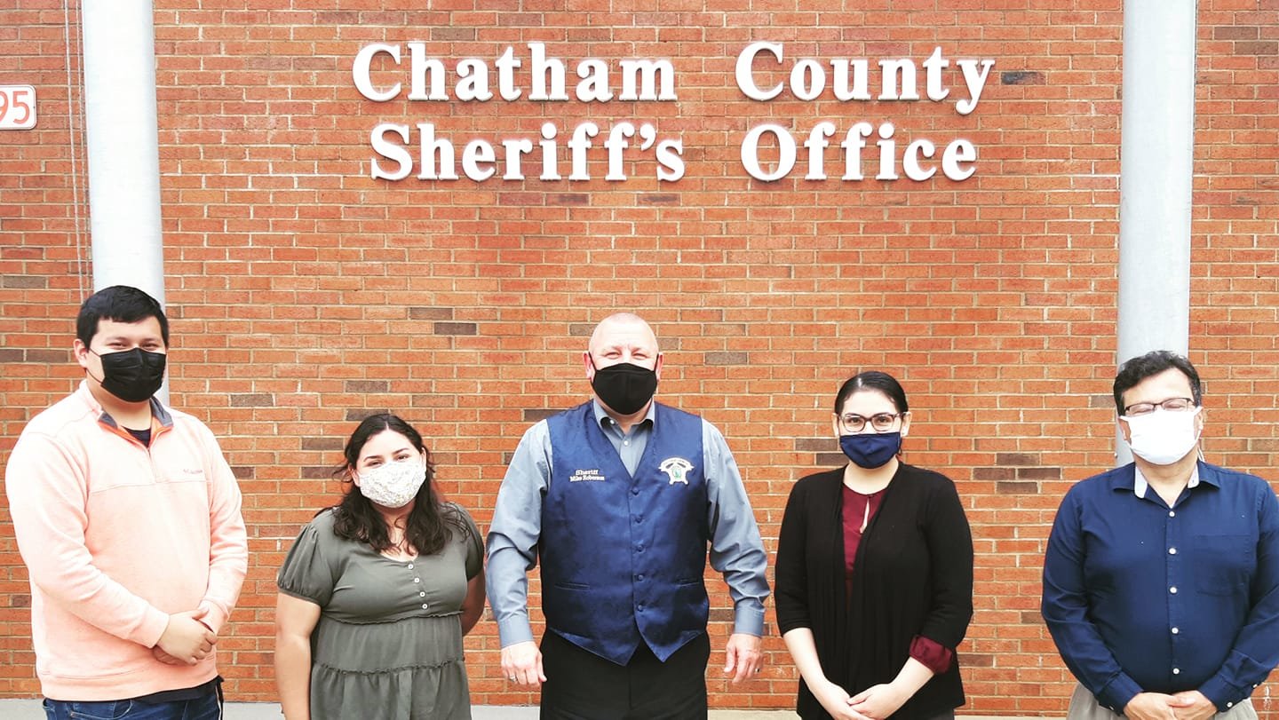 Voto Latino Chatham’s members met with Sheriff Mike Roberson last Thursday to discuss their concerns about bills SB101 and HB62, which would require local sheriffs to cooperate with ICE.